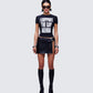 Drea Black Leather Set  