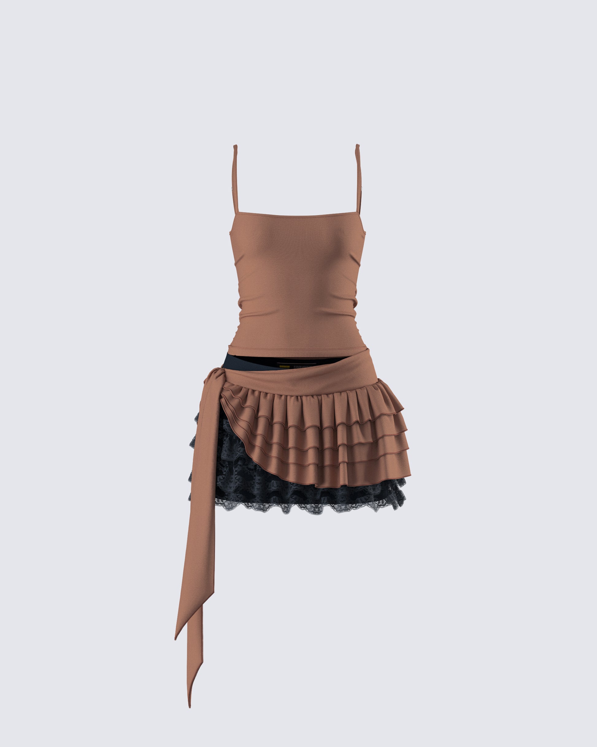 Dovie Cocoa Ruffle Set product front