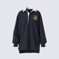 Iden Black Rugby Polo Dress product front