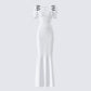 Sia White Puff Sleeve Maxi Dress product front