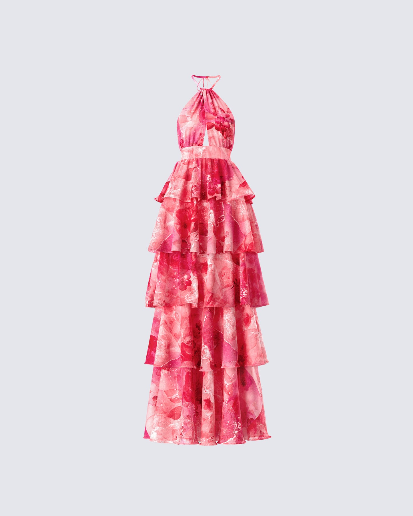 Caprice Pink Floral Maxi Dress product front