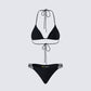 Halsey Black Bikini Set product front