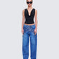 Mavi Denim Set model front