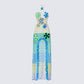 Mael Multi Crochet Floral Applique Dress product front