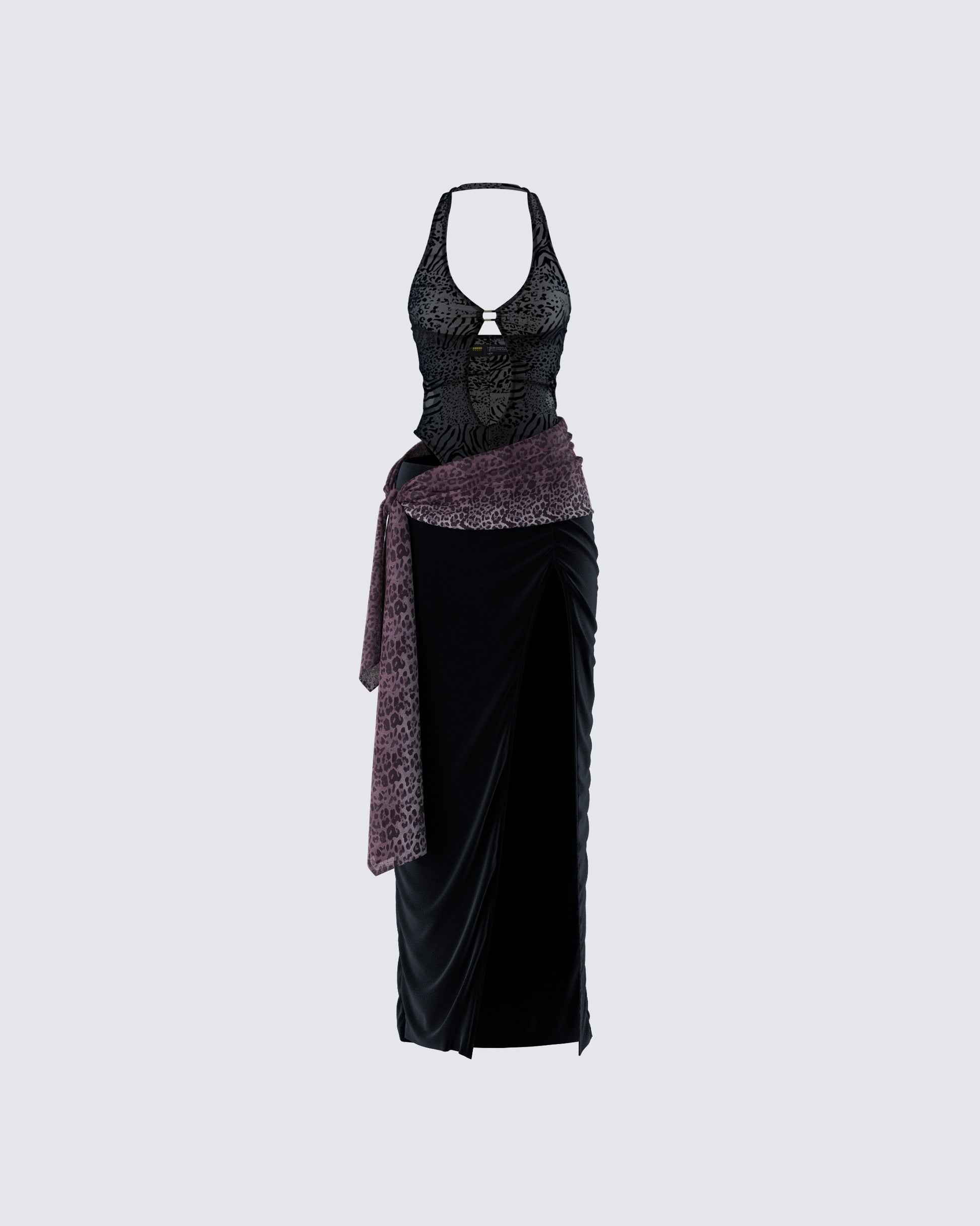 Raquel Animal Print Maxi Set product front