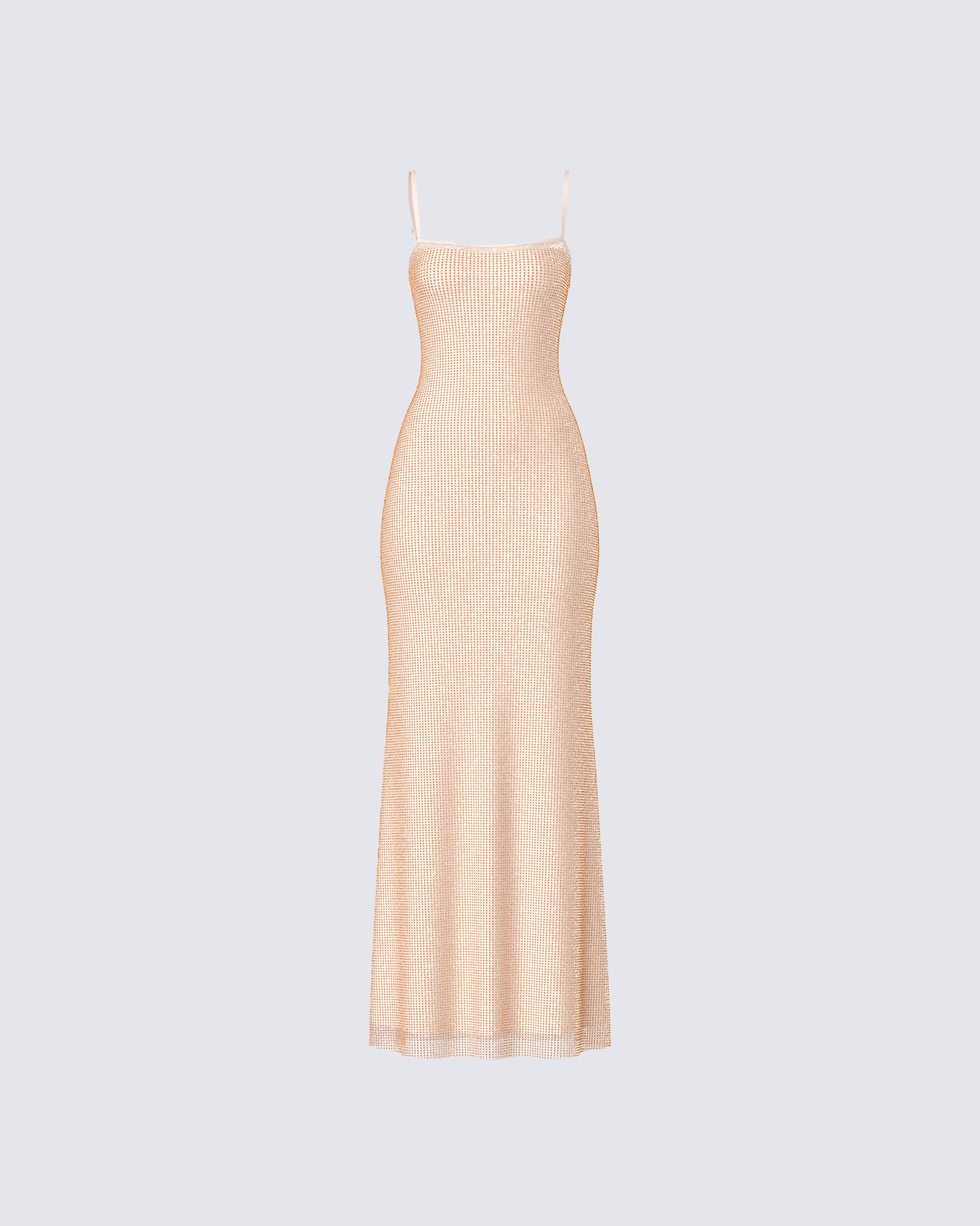 Michal Gold Sequin Maxi Dress product front