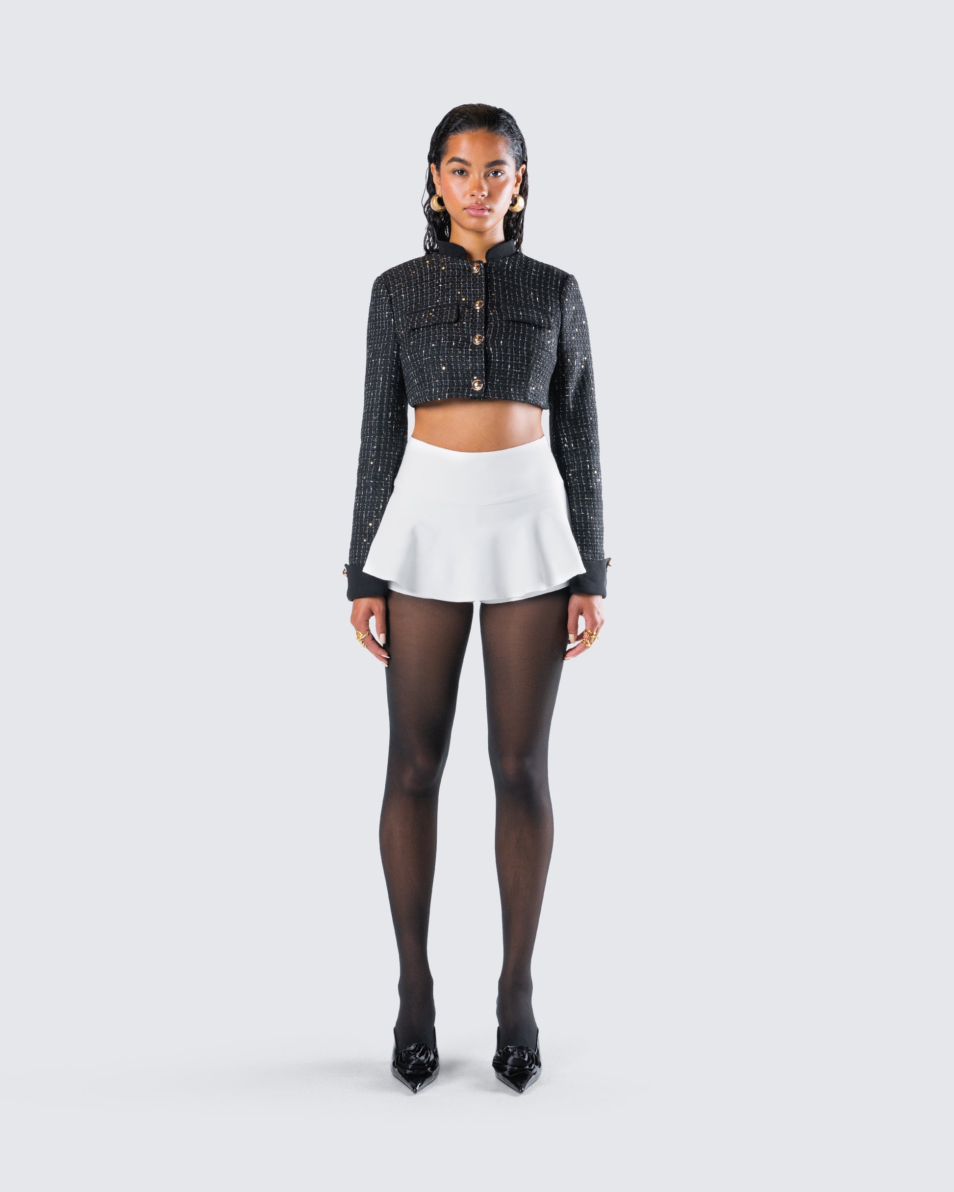 Pippa Black Classy Set model front