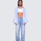Reina Denim Set model front