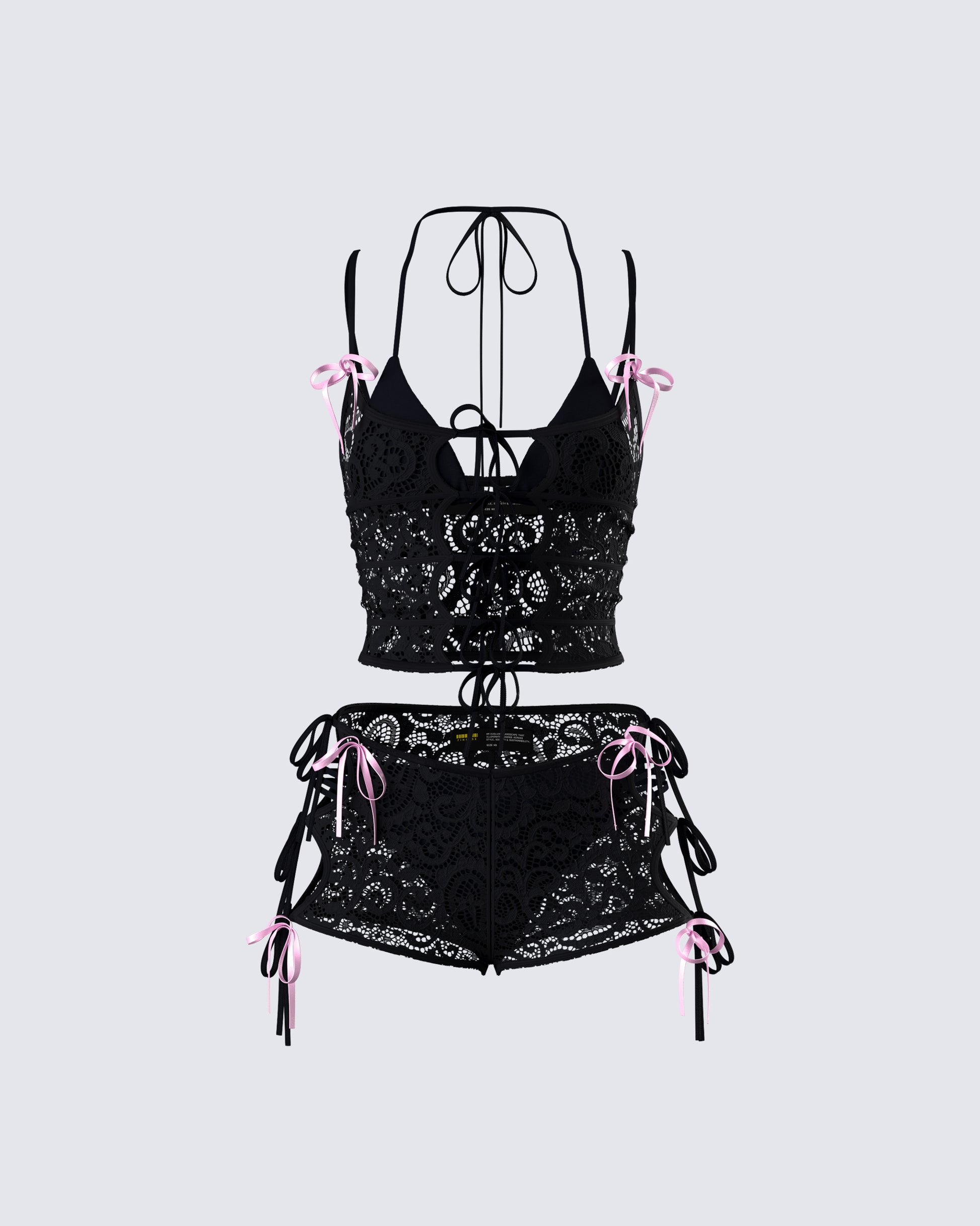 Halsey Black Lace Set product front