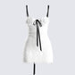 Daisy White Lace Floral Mini Dress product front
