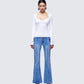 Draya Denim Set model front