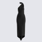 Toni Black One Shoulder Dress product front