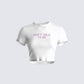 Jessamine White Jersey Graphic Top 3d product front
