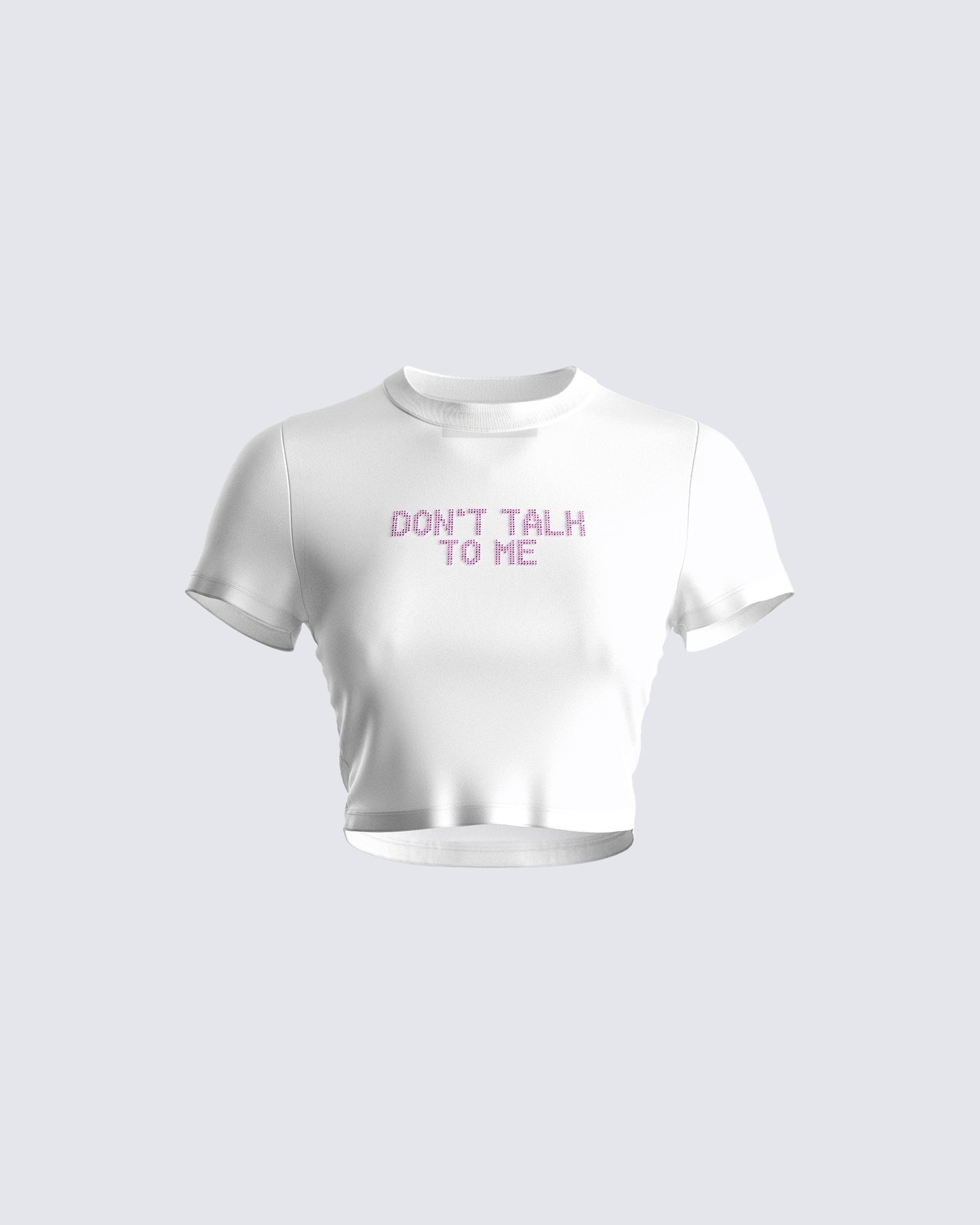 Jessamine White Jersey Graphic Top 3d product front