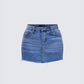 Inaya Blue Denim Mini Skirt 3d product front
