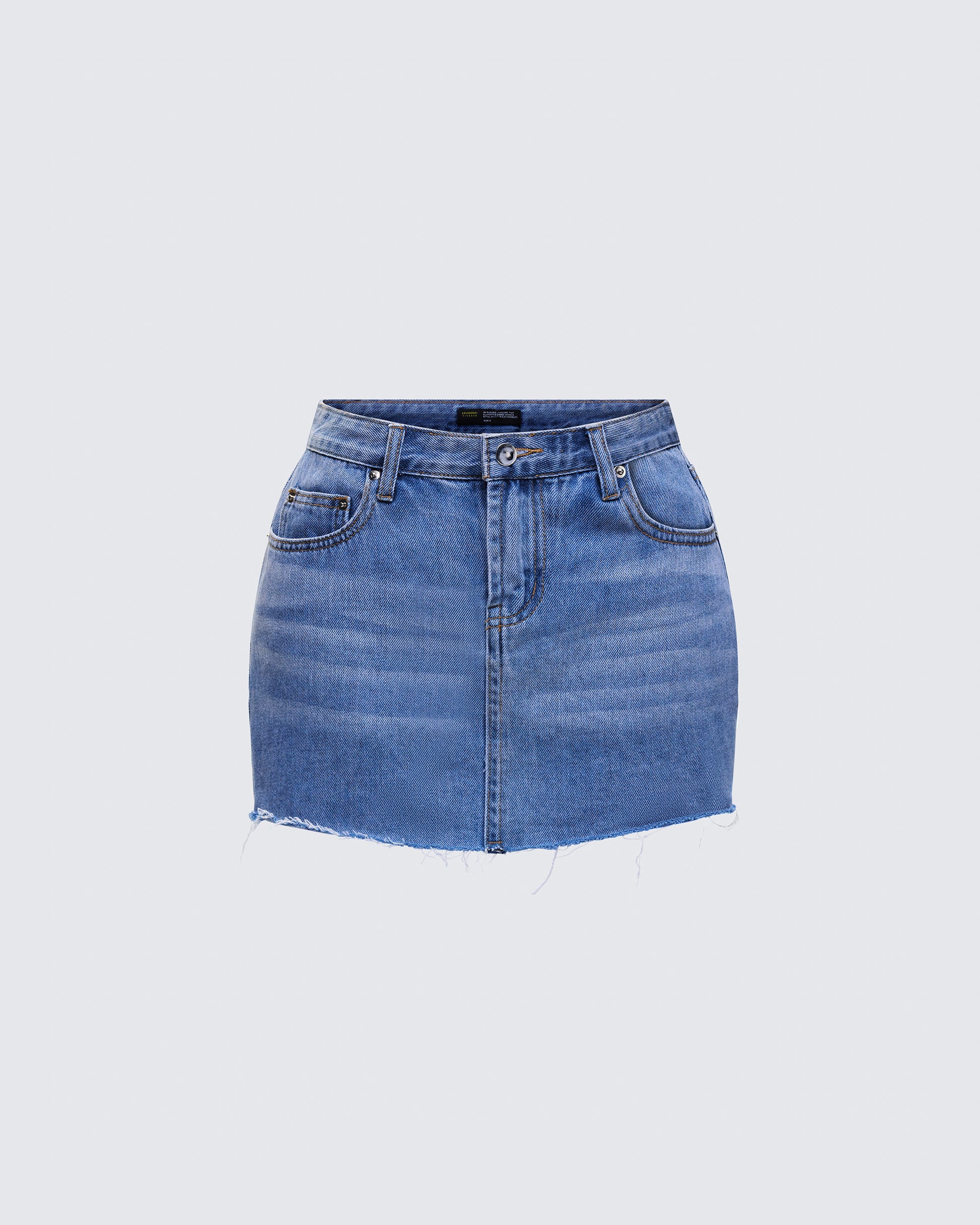Inaya Blue Denim Mini Skirt 3d product front