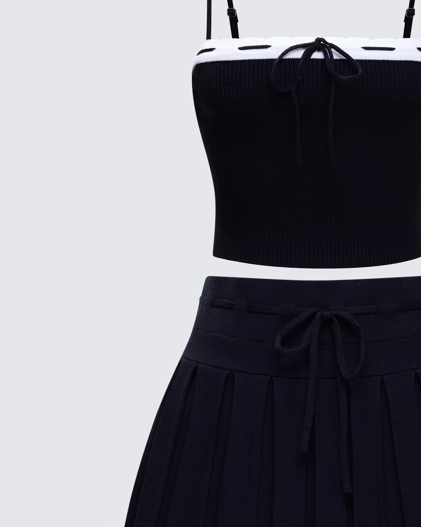 Lucien Black Knitted Set