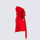 McKay Red Strapless Bow Mini Dress