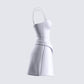 Aeris Grey Corset Mini Dress