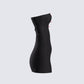 Bodhi Black Satin Bow Mini Dress