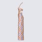 Ari Orange Floral Burnout Maxi Dress