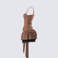 Dovie Cocoa Ruffle Set