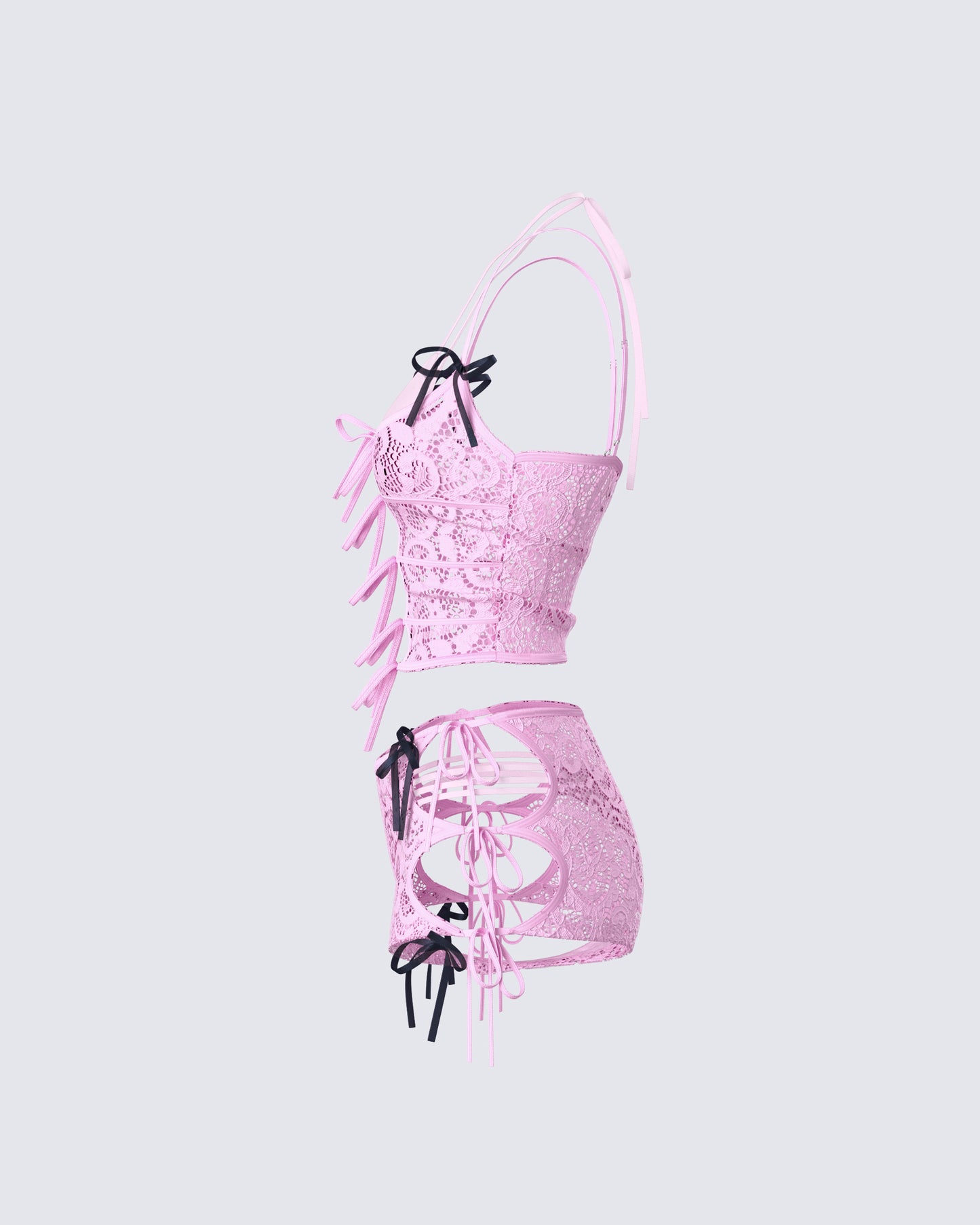 Halsey Pink Lace Set