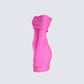 Abeni Pink Sweater Mini Dress