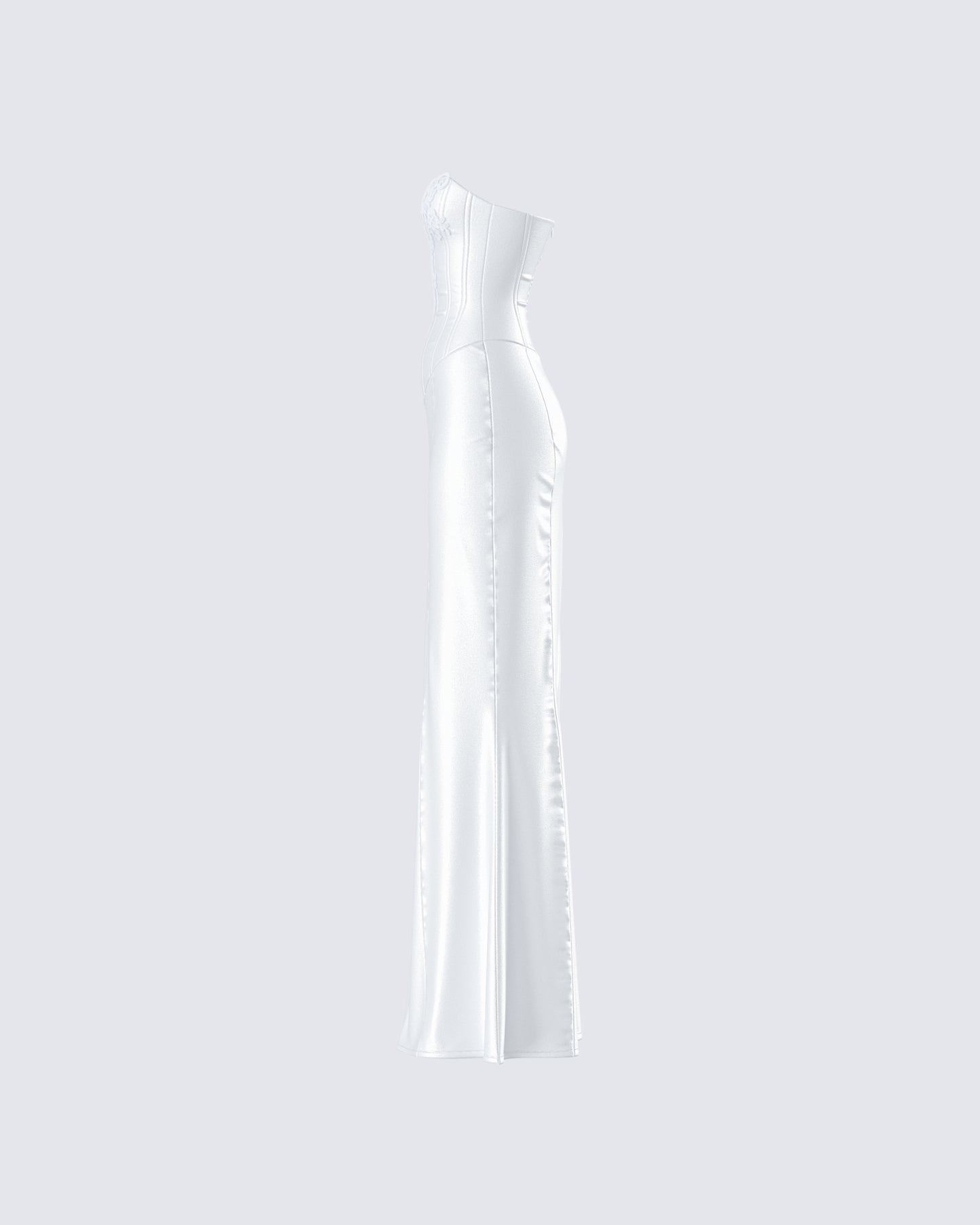 Katana White Lace Applique Gown