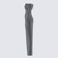 Kyan Charcoal Off Shoulder Maxi Dress