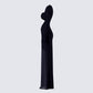 Eda Black Bandeau Maxi Dress