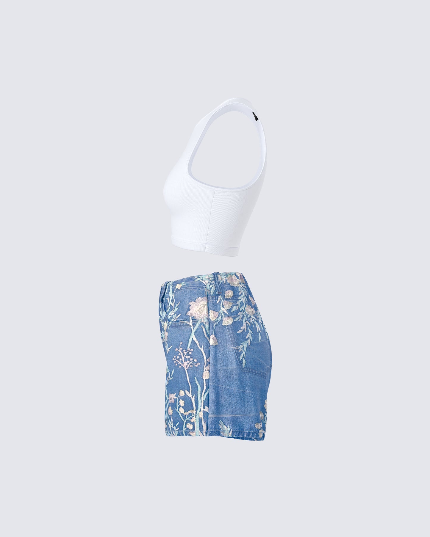 Thea Floral Denim Set
