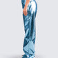 Asta Metallic Blue Trouser Pant