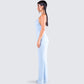 Dana Baby Blue Beaded Maxi Dress