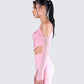 Delisa Pink Rhinestone Corset Top