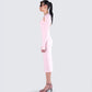 Rai Pink Rib Knit Midi Dress