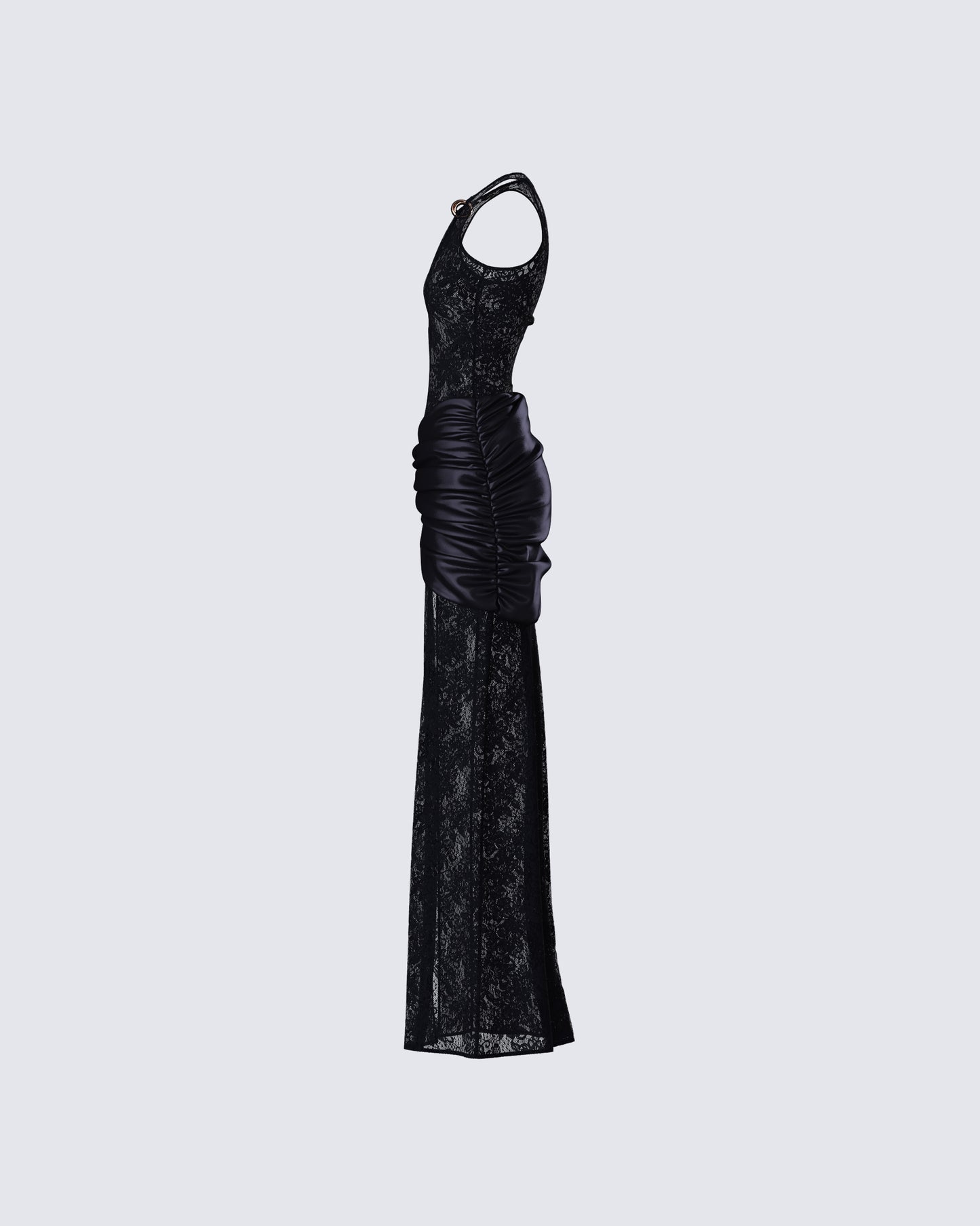 Lavinia Black Lace Cut Out Maxi Dress