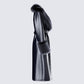 Willa Black Vegan Fur Leather Coat