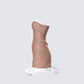 Aza Taupe Lace Up Mini Dress