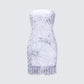 Jocelyn White Sequin Mini Dress product front