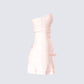 Nasrin Pink Jersey Mini Dress