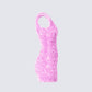 Christy Pink Petal Mini Dress