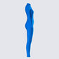 Brianna Blue Zip Up Jumpsuit