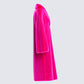 Dorinne Hot Pink Vegan Fur Coat