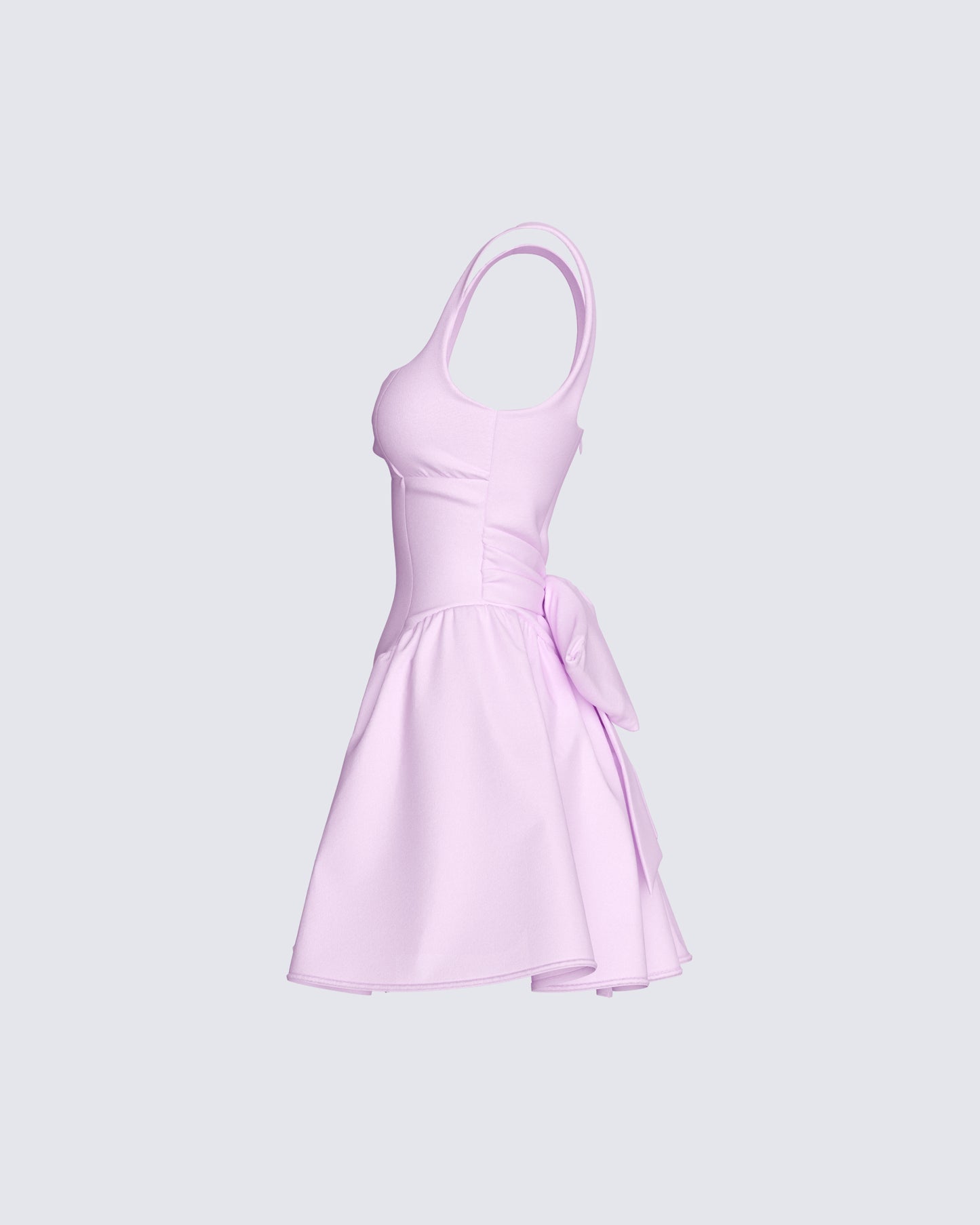 Emi Pink Bow Mini Dress