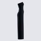 Akari Black Jersey Tube Maxi Dress