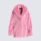 Nicole Pink Vegan Fur Coat product front