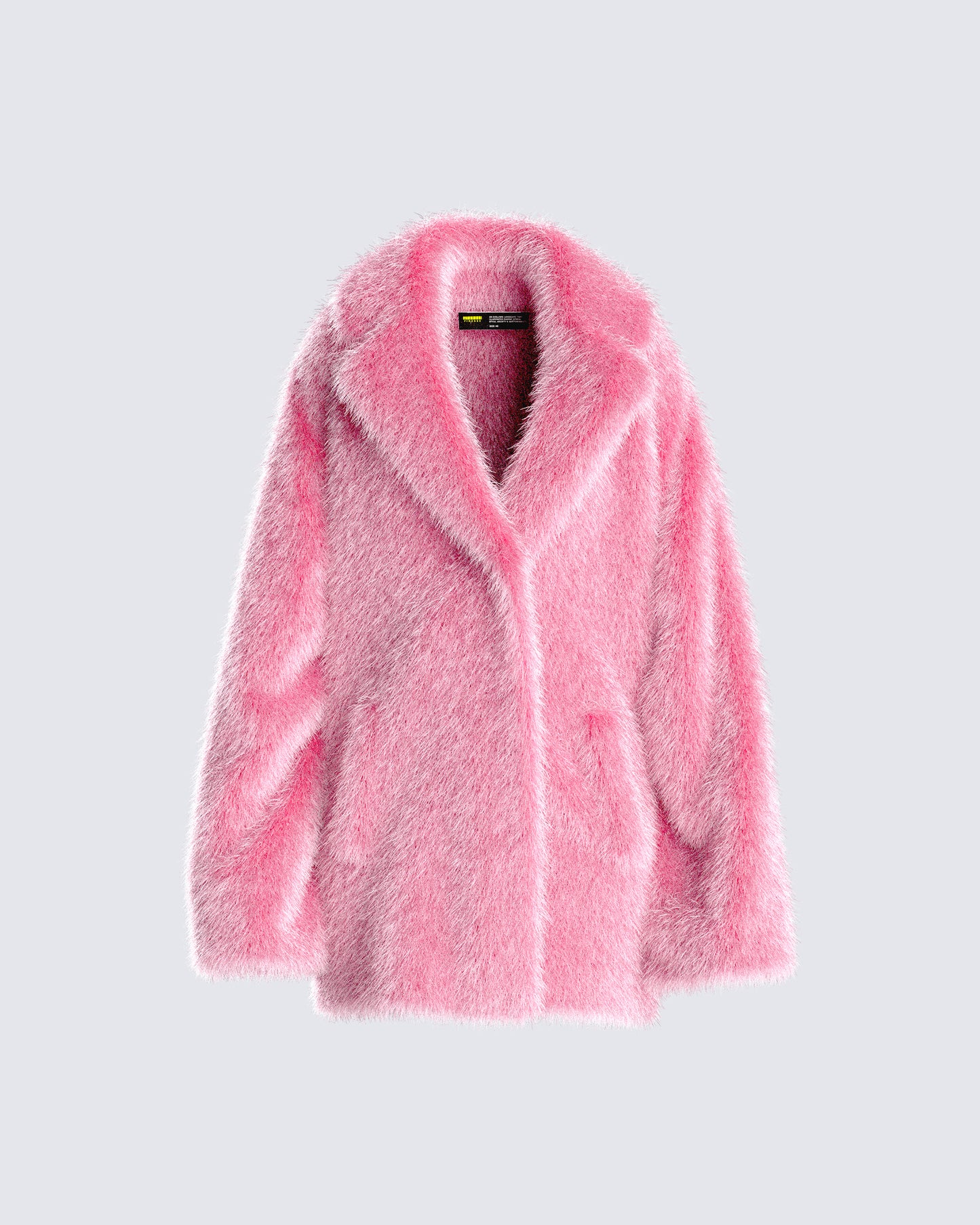 Nicole Pink Vegan Fur Coat product front