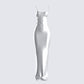 Katrina Metallic Fitted Maxi Dress 3d product front