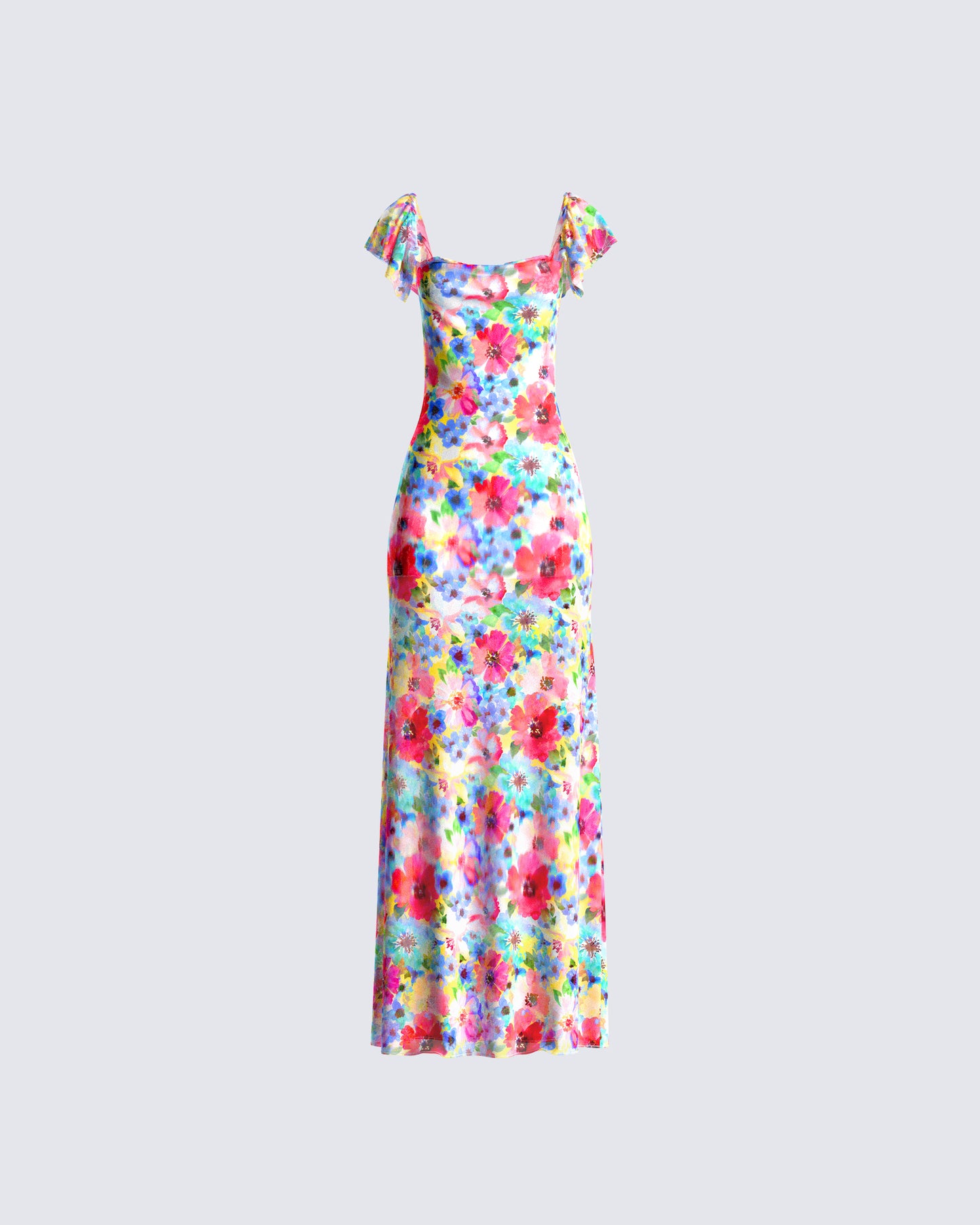Helga Printed Floral Maxi Dress 3d product front